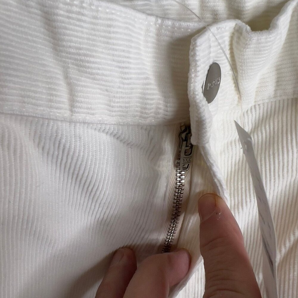 J.Crew $148 Loose Straight Corduroy Pant in Ivory Size 37 CC466 - Picture 4 of 9